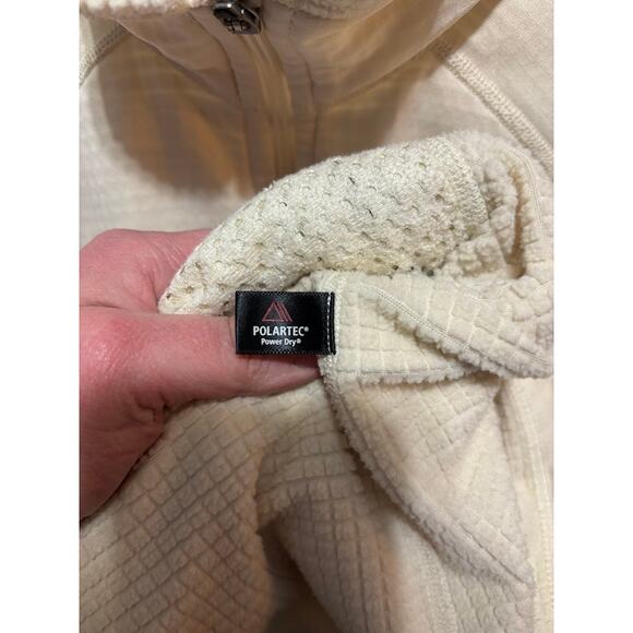 Patagonia R1 Full ZIp Jacket Women's Med Cream Regulator Waffle Polartec Fleece - Picture 9 of 12
